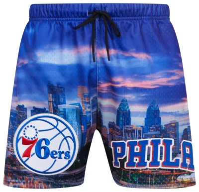 Pro Standard 76ers City Scape Mesh Shorts - Men's