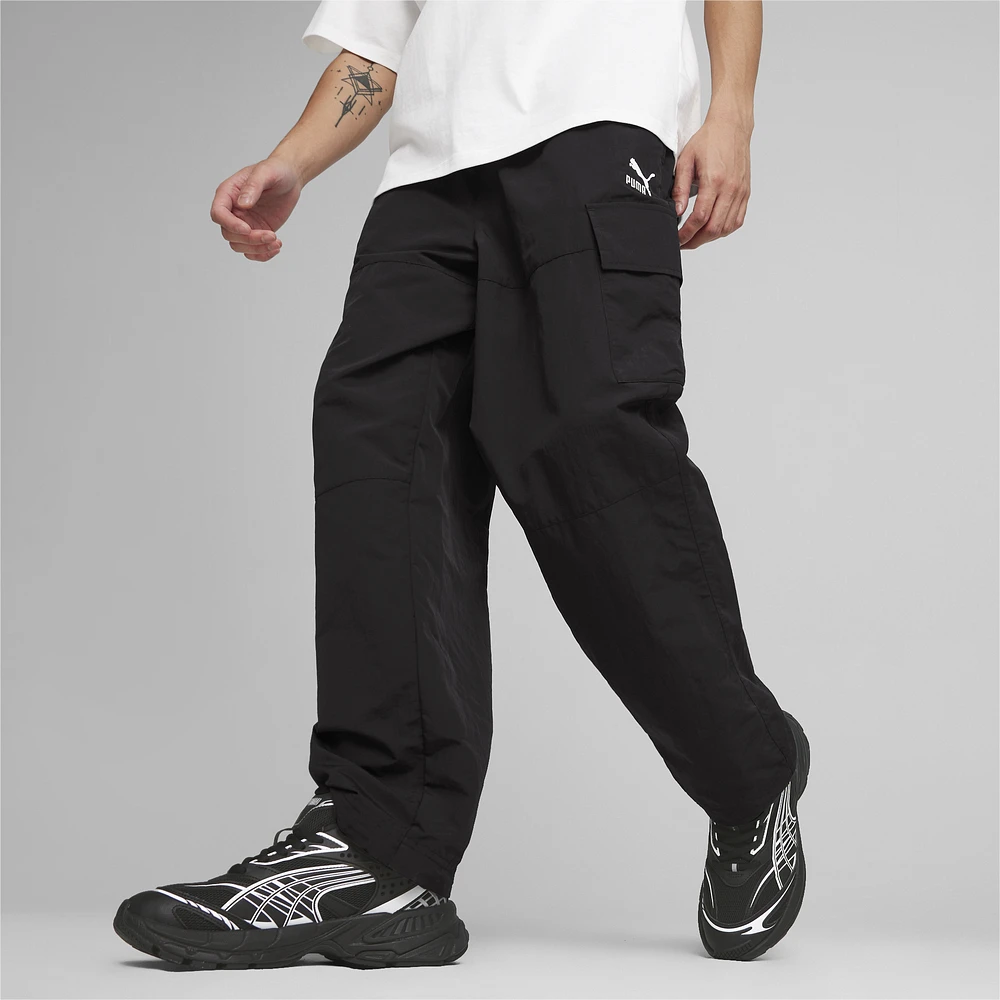 PUMA Mens Classics Cargo Pants - Black/Black