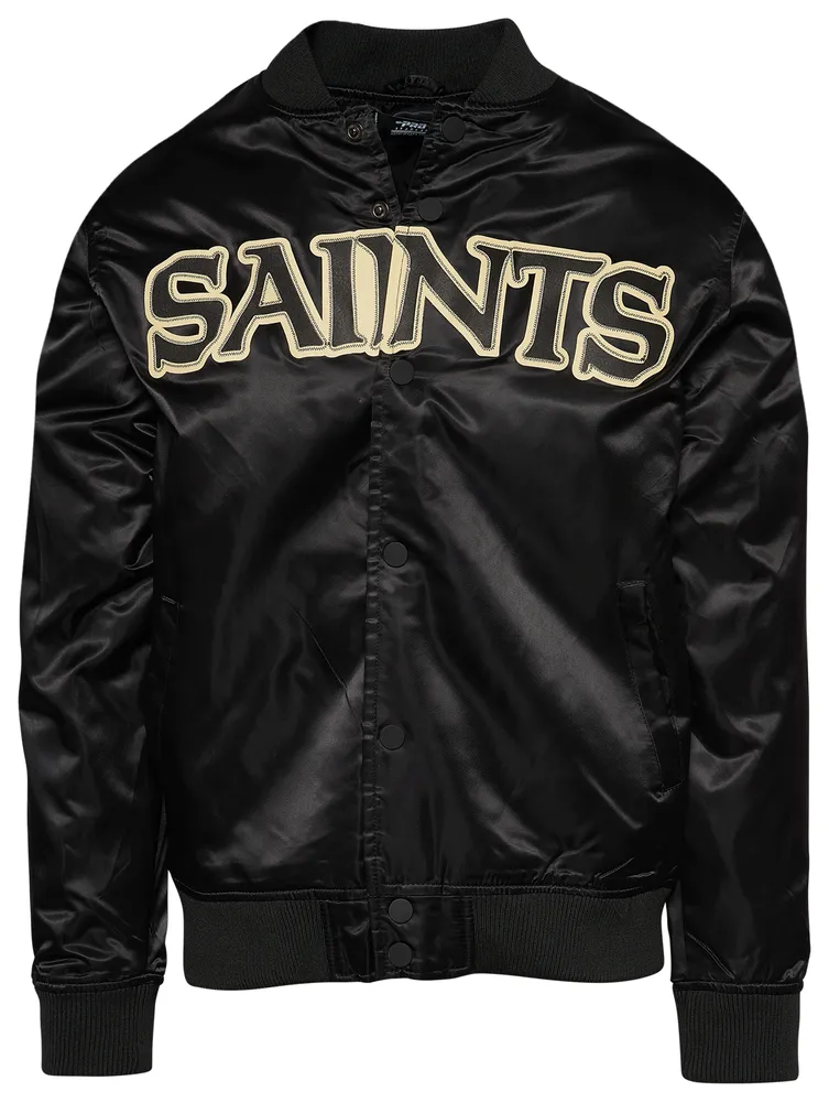 Pro Standard Saints Wordmark Satin Jacket - Men's