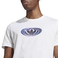 adidas Originals Mens 90s Swirl Logo T-Shirt - Blue/White