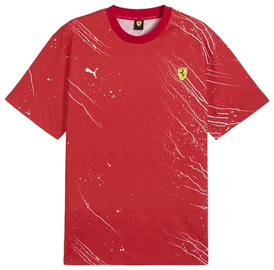 PUMA Ferrari Race Color S AOP T-Shirt  - Men's