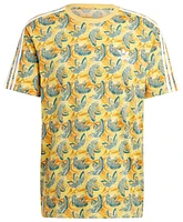 adidas Mens Summer All Over Print T-Shirt - Semi Spark/Semi Spark