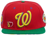 Pro Standard Pro Standard Nationals Peace & Love Snapback Hat - Adult Red Size One Size