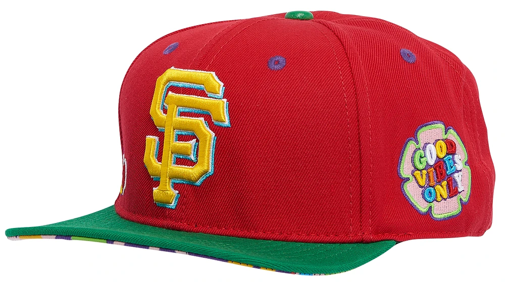 Pro Standard Pro Standard Giants Peace & Love Snapback Hat - Adult Red Size One Size