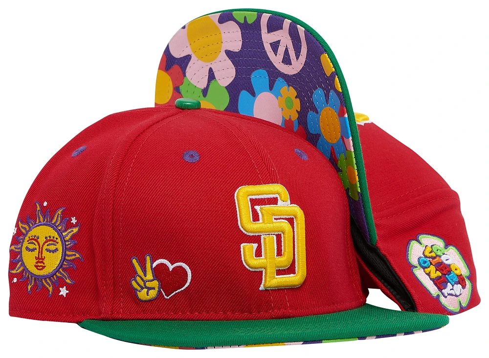 Pro Standard Pro Standard Padres Peace & Love Snapback Hat - Adult Red Size One Size