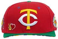 Pro Standard Pro Standard Twins Peace & Love Snapback Hat - Adult Red Size One Size