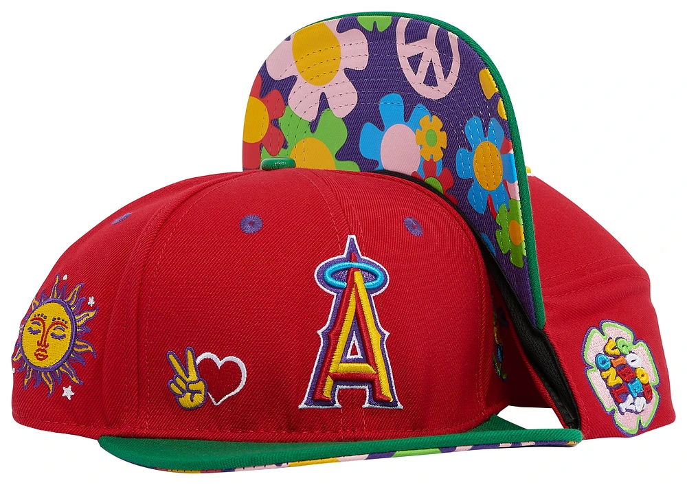 Pro Standard Pro Standard Angels Peace & Love Snapback Hat - Adult Red Size One Size