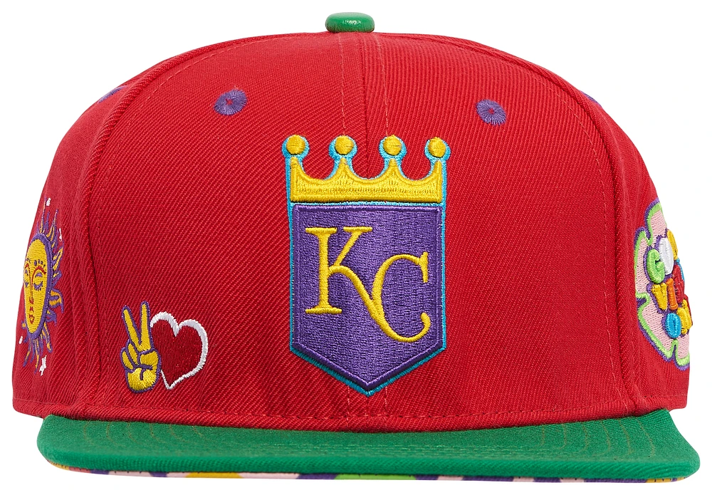 Pro Standard Pro Standard Royals Peace & Love Snapback Hat - Adult Red Size One Size