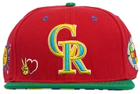 Pro Standard Pro Standard Rockies Peace & Love Snapback Hat - Adult Red Size One Size