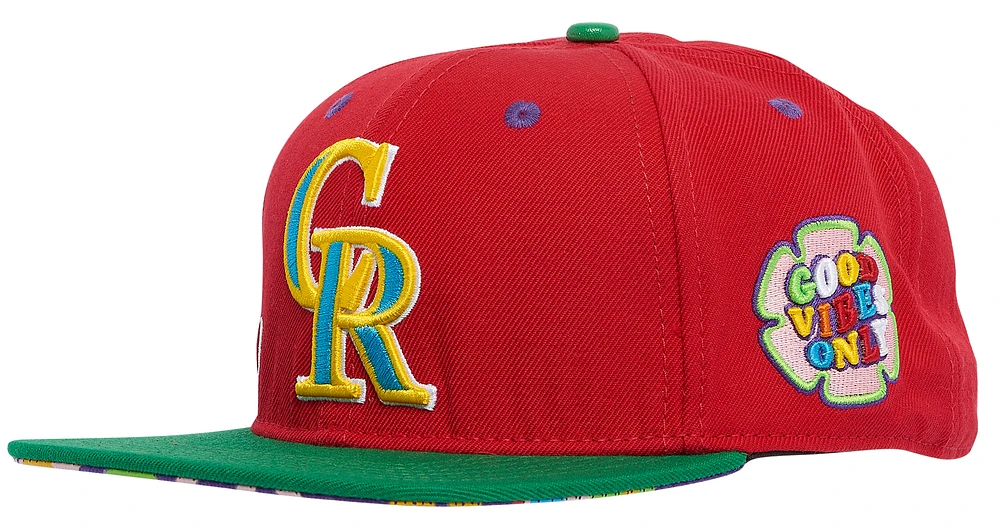 Pro Standard Pro Standard Rockies Peace & Love Snapback Hat - Adult Red Size One Size