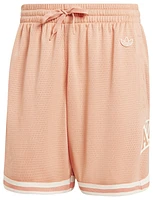 adidas Originals Mens adidas Originals Varsity Mesh Shorts - Mens Pink/Beige Size XL