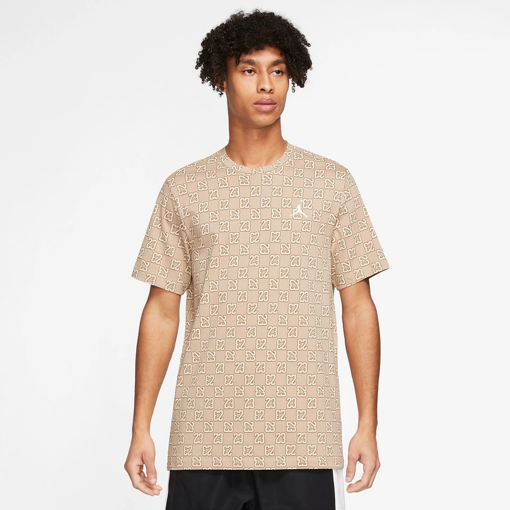 Jordan Flight Essentials AOP Short Sleeve Crew  - Men's