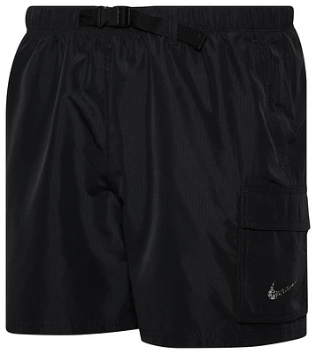 Nike Mens Cargo 5" Volley Shorts - Black/White