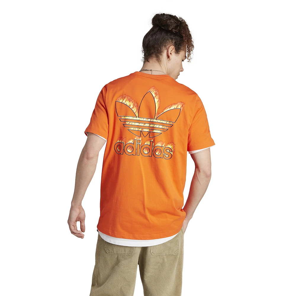 adidas Originals T-shirt Trefoil Fire - Pour hommes