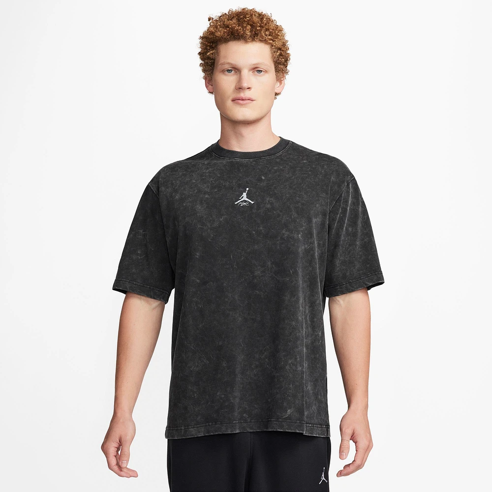 Jordan Mens Flight Essential Washed 85 Short Sleeve Crew