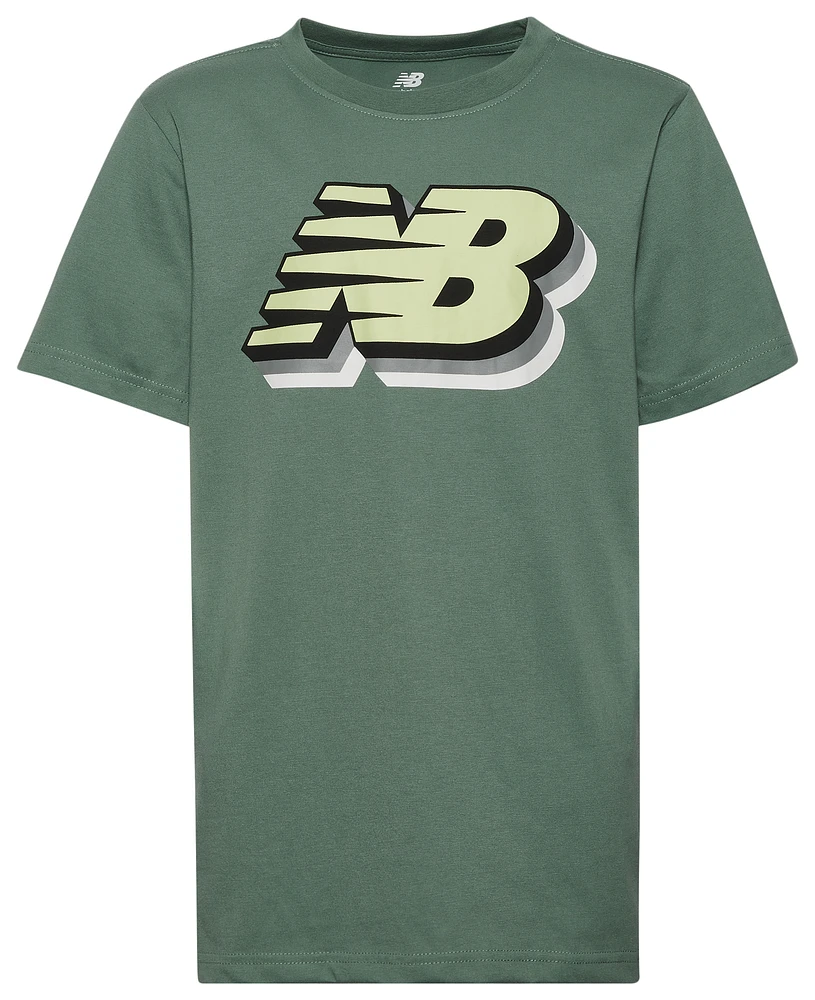 New Balance 3D Logo T-Shirt - Boys' Grade School