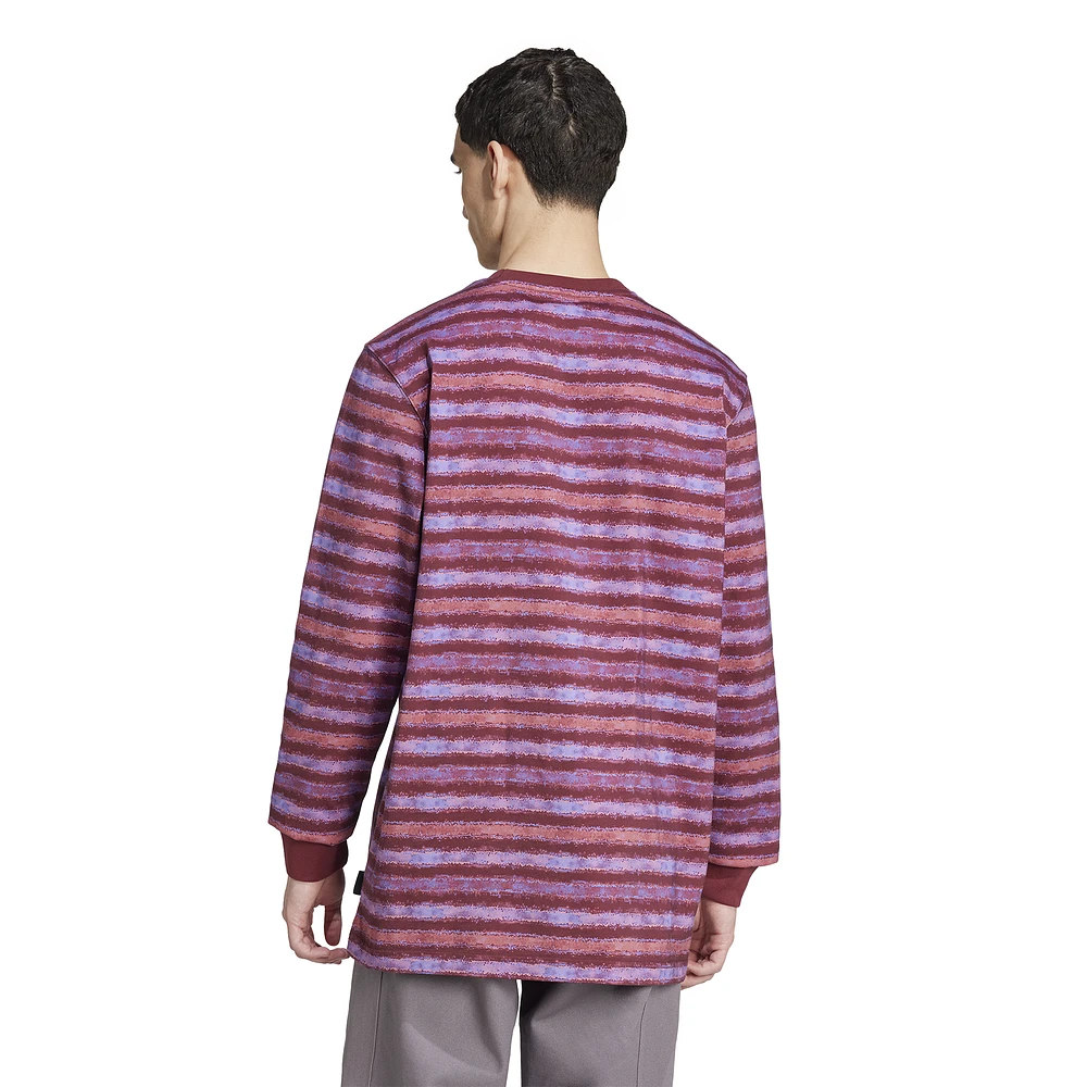 adidas Originals 90s Long Sleeve Stripe T-Shirt  - Men's