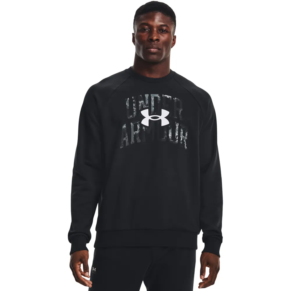 Under Armour Men's Rival Fleece Crew Sweatshirt - Black - XL