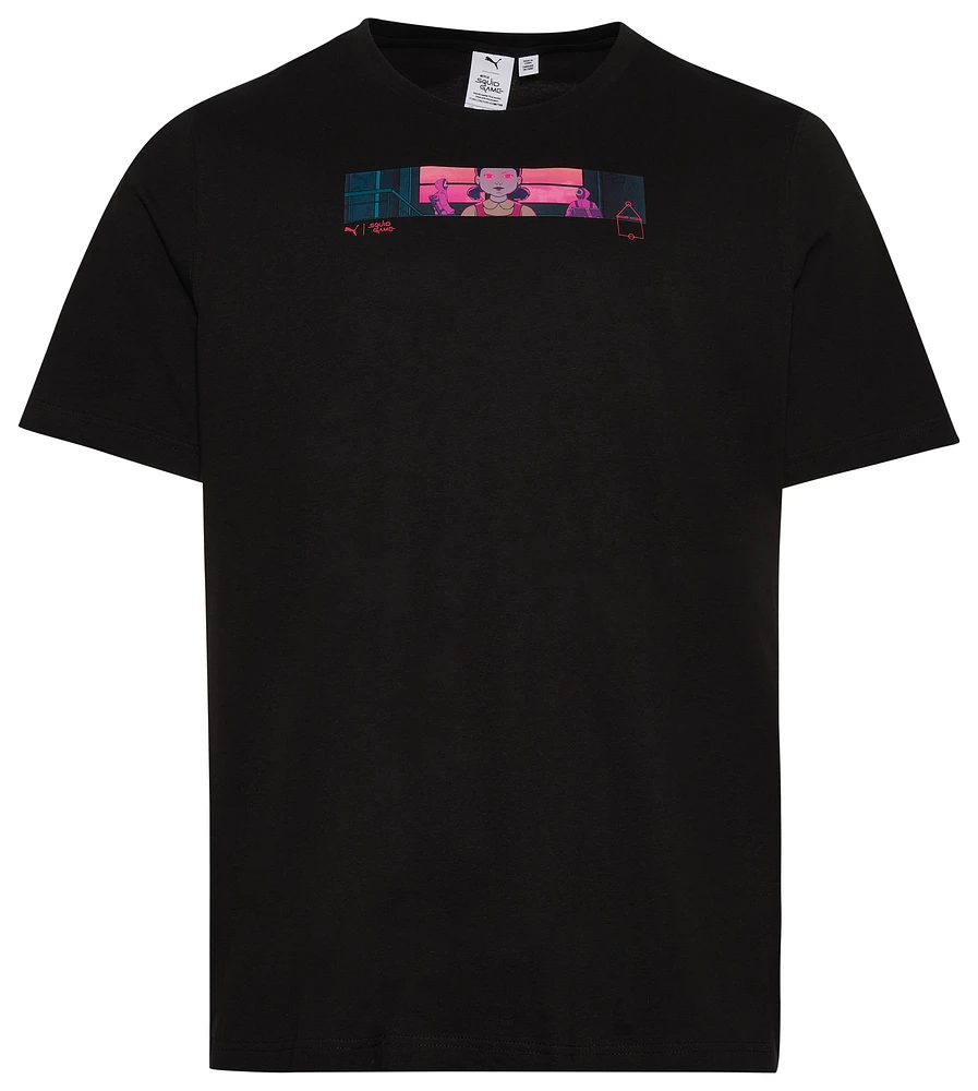 PUMA Mens x Squid Game Graphic T-Shirt - Black/Multi