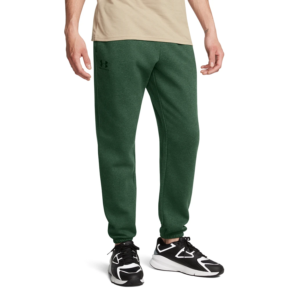 Under Armour Mens Under Armour Essential Fleece Joggers - Mens Forest Green/Forest Green Size 3XL