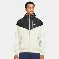 Nike Mens Woven Windrunner Lined Hooded Jacket - Sail/Black