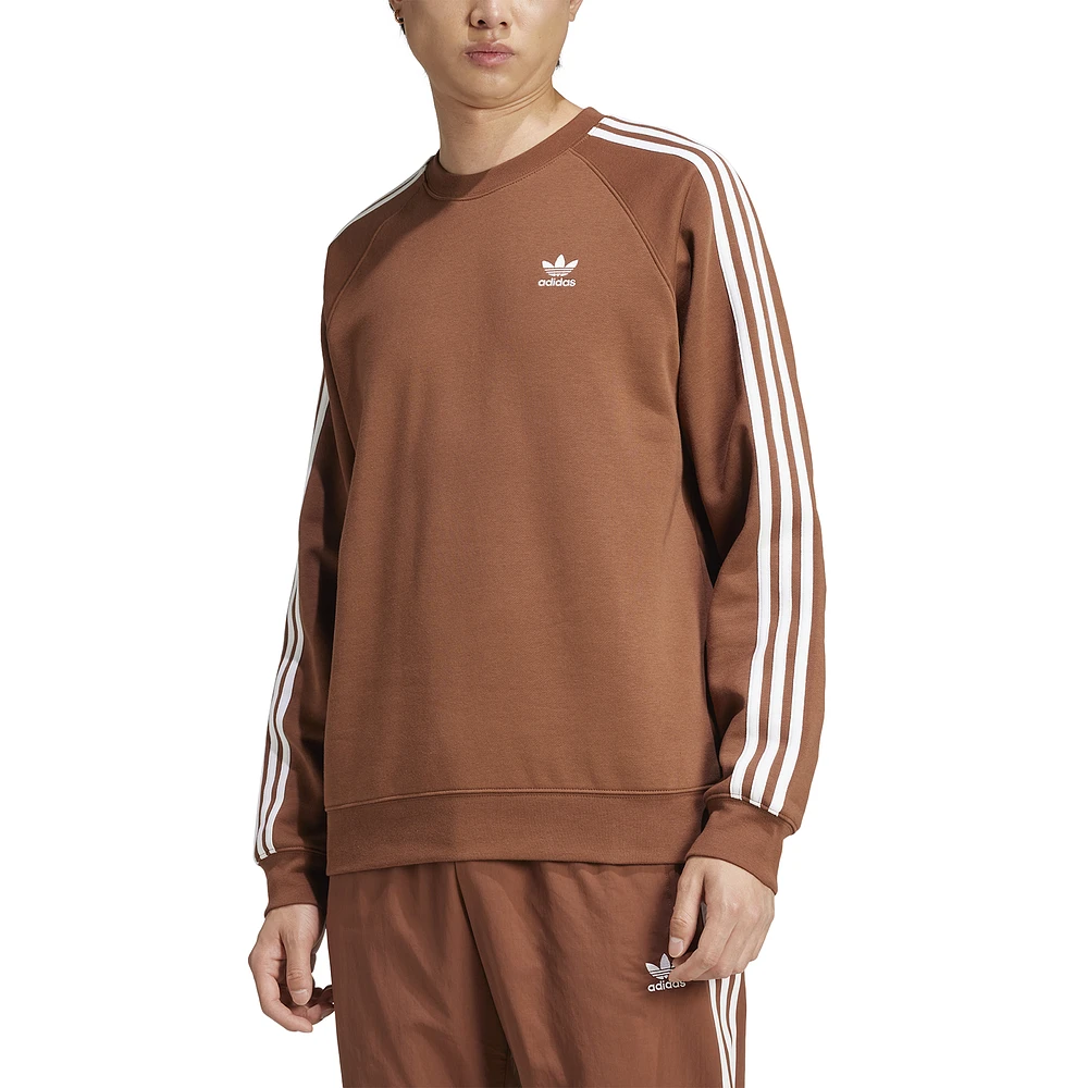 adidas Originals 3 Stripes Fleece Crew  - Men's