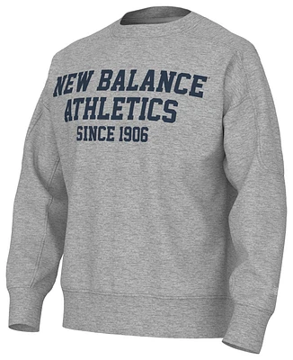 New Balance Varsity French Terry Graphic Crew  - Men's