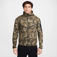 Nike Mens Tech Fleece Windrunner Full-Zip Jacket - Black/Neutral Olive