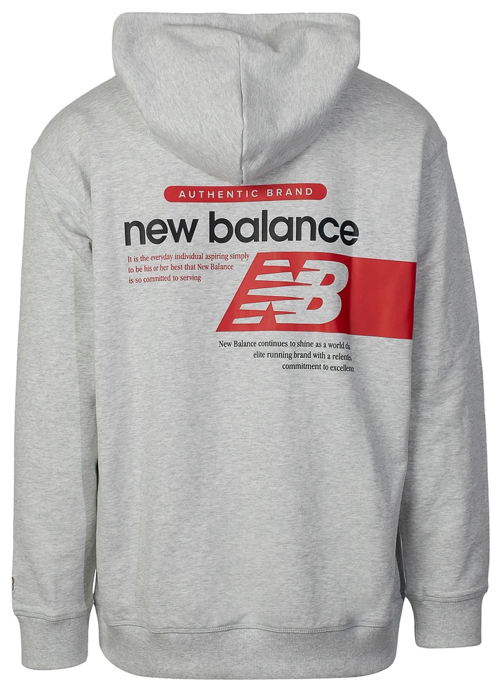 New Balance Athletics French Terry Relaxed Player Hoodie  - Men's