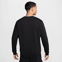 Nike Mens NSW SW Air Fleece Crew - Black/White/Gold