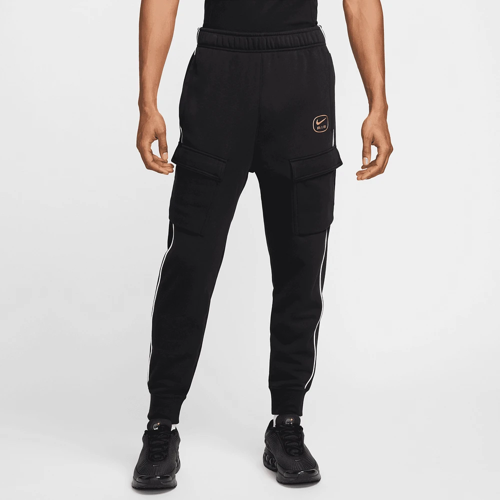 Nike Mens NSW SW Air Cargo Pants - Black/White/Gold