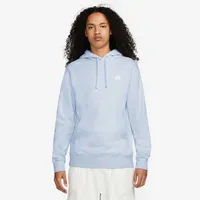 Nike Mens Nike Club Pullover Hoodie - Mens White/Grey Size XXL