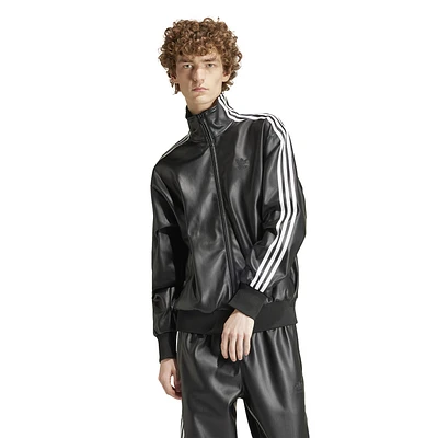 adidas Originals Faux Leather Track Top Jacket  - Men's