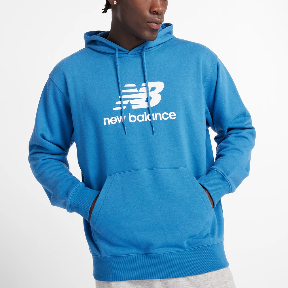 New Balance French Terry Stacked Logo Pullover Hoodie  - Men's