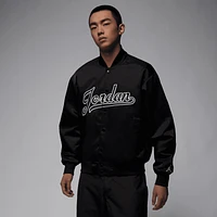 Jordan Mens Flight MVP Statement Jacket - White/Black