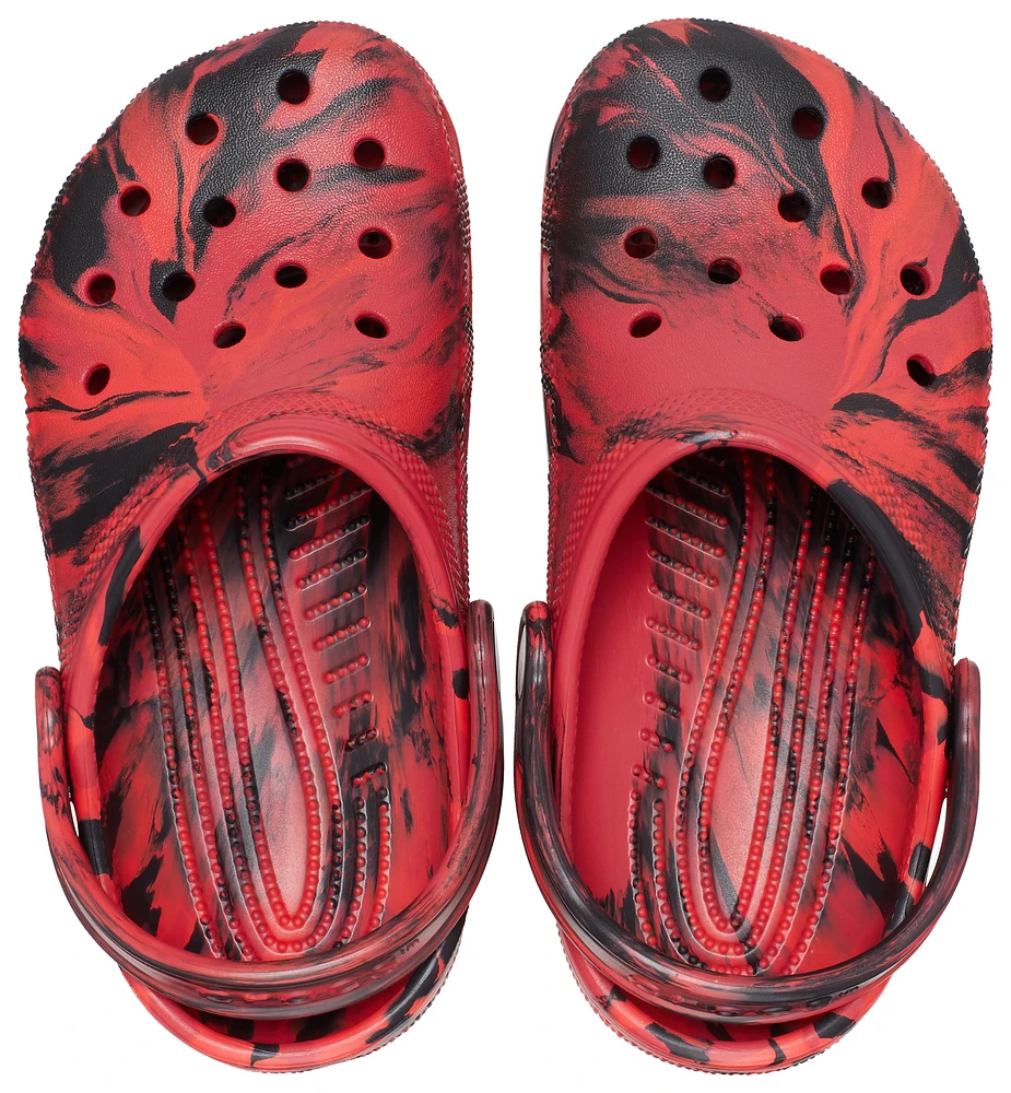 Crocs Boys Crocs Classic Clogs Marbled - Boys' Grade School Shoes Pepper/Black Size 06.0