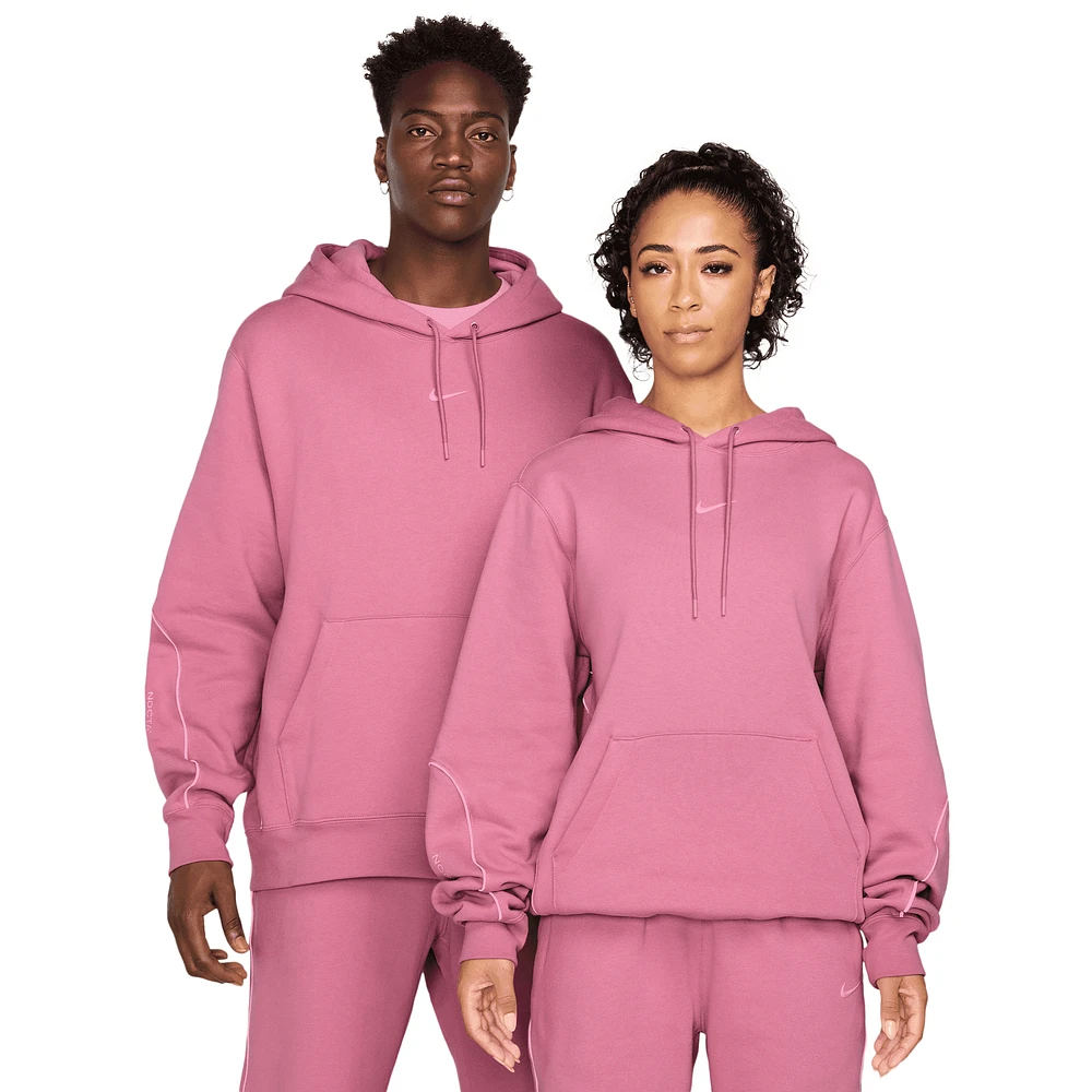 Nike Mens NRG NOCTA Fleece Hoodie - Desert Berry/Elemental Pink