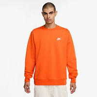 Nike Mens Club Crew - Safety Orange/White