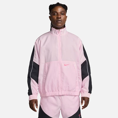 Nike Mens Woven Air Track Top - Pink/Black