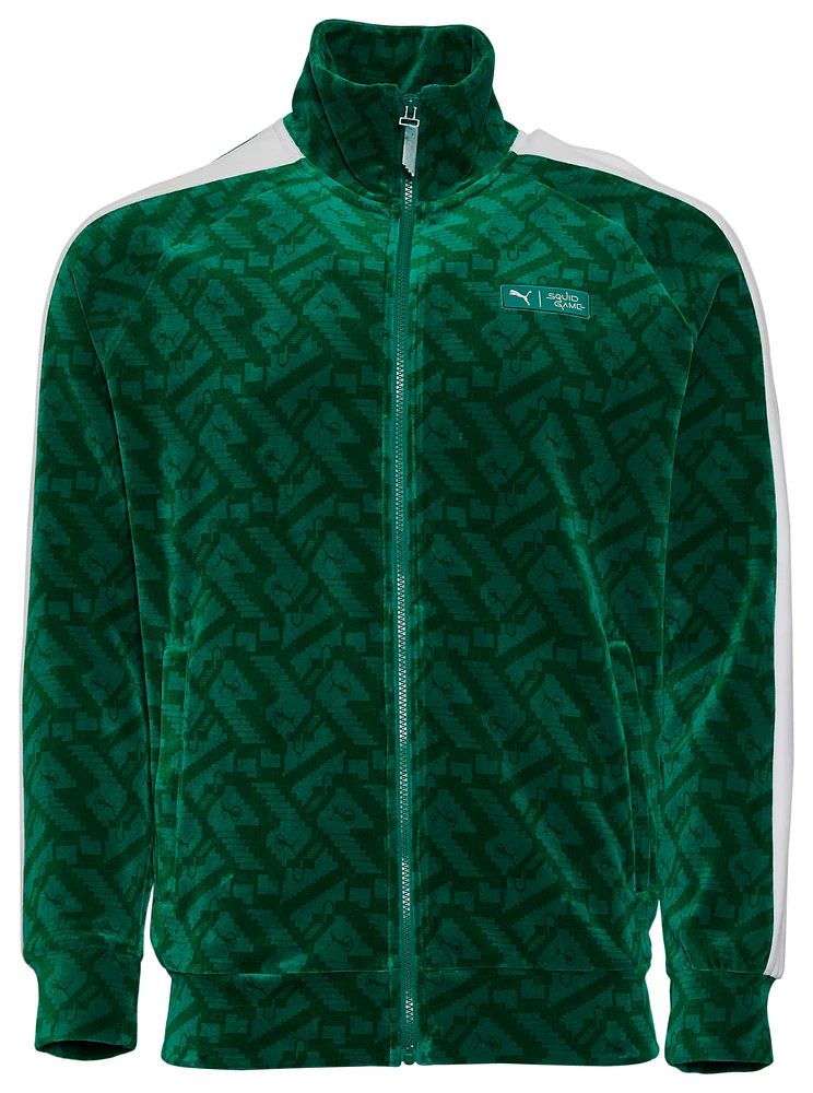 PUMA Mens x Squid Game T7 Iconic Track Jacket - Teal/White