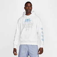 Nike Mens Club Pullover Hoodie BB Metal - White/Denim Turquoise/Photon Dust