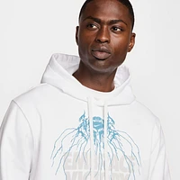 Nike Mens Club Pullover Hoodie BB Metal - White/Denim Turquoise/Photon Dust