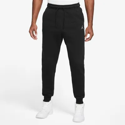 Jordan Mens Jordan Essentials Fleece Pants - Mens White/Black Size XXL