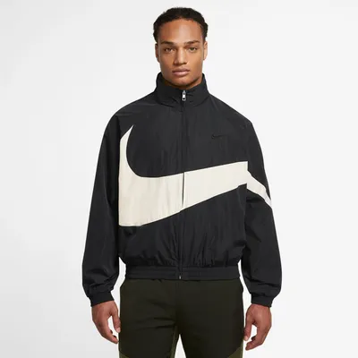 Nike Mens NSW Swoosh Jacket - Black/Beige