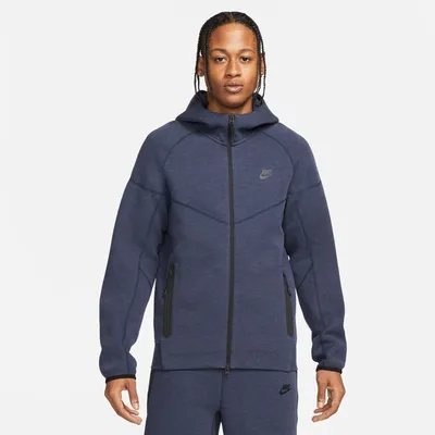 Nike Mens Nike Tech Fleece Full-Zip Hoodie - Mens Navy/Black Size XXL