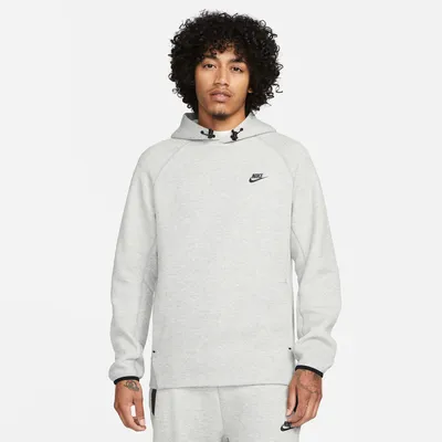 Nike Mens Nike Tech Fleece Pullover Hoodie - Mens Grey/Black Size XXL