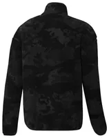 adidas Mens Camo Fleece Jacket - Black/Black