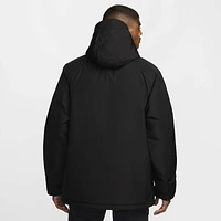 Nike Mens Club TF Parka - Black/Black/White