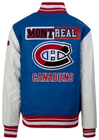 Pro Standard Mens Montreal Canadiens NHL Varsity Jacket - White/Blue