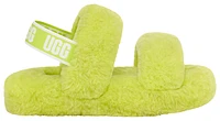 UGG Girls UGG Oh Yeah Slides - Girls' Grade School Shoes Green/Key Lime Size 05.0